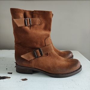 Lavorazione Artigiana for Barney's New York Suede Moto Boots Brand New Sz 37